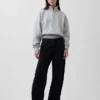 Vintagesoft Oversized pulovr s polozipem a klínovým výstřihem