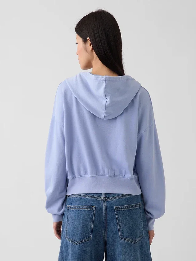 Vintagesoft Terry Oversized Wedge Zip Hoodie
