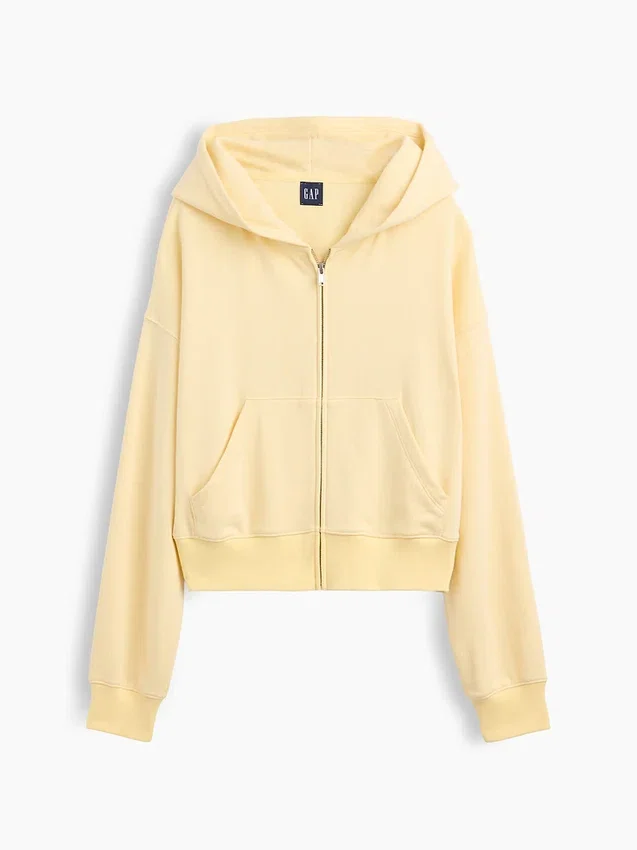 Vintagesoft Terry Oversized Wedge Zip Hoodie