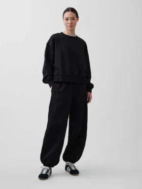 Volné joggingové kalhoty s středně vysokým pasem z materiálu Vintagesoft