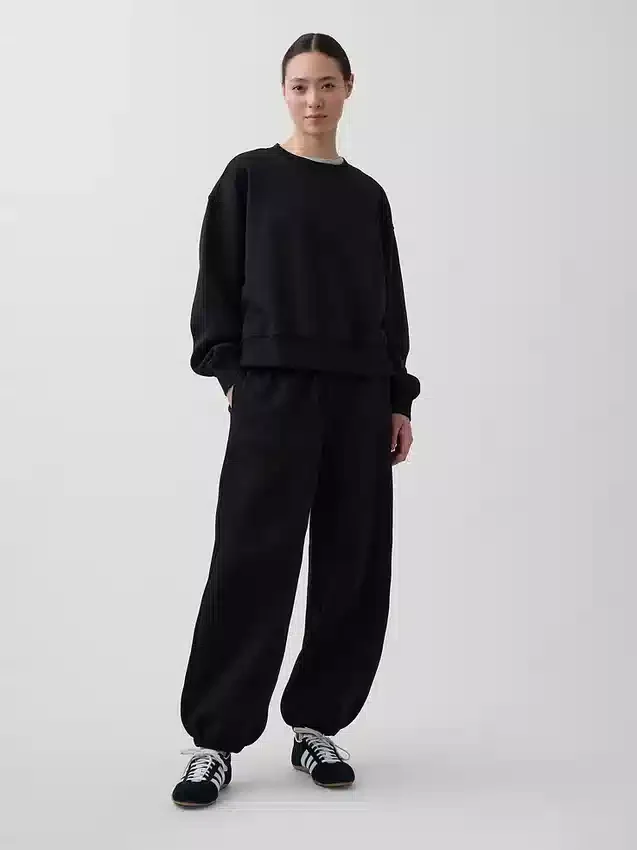 Volné joggingové kalhoty s středně vysokým pasem z materiálu Vintagesoft