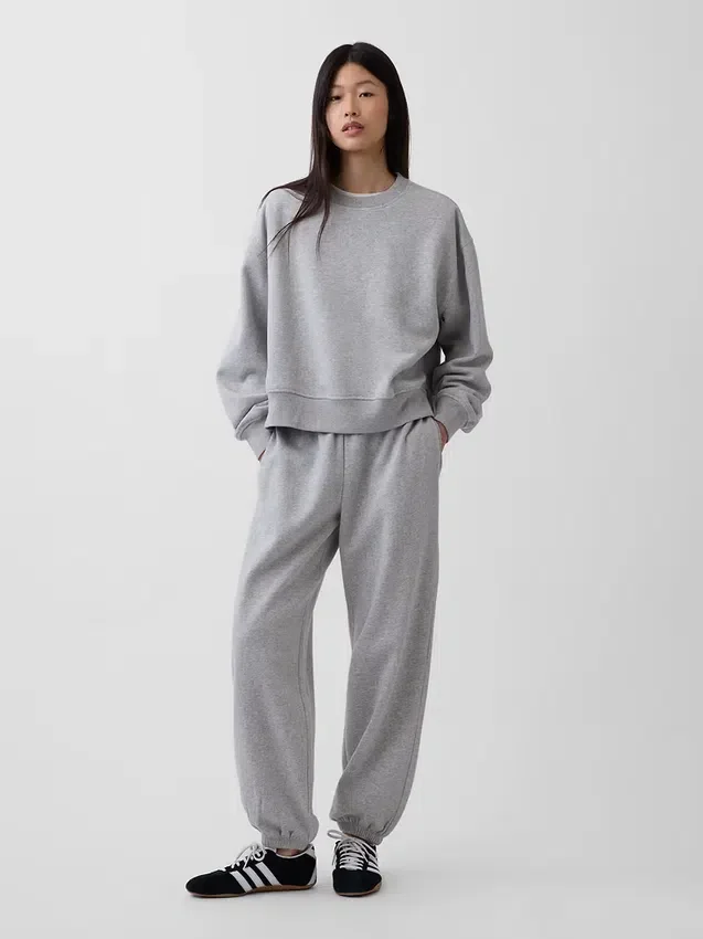 Volné joggingové kalhoty s středně vysokým pasem z materiálu Vintagesoft