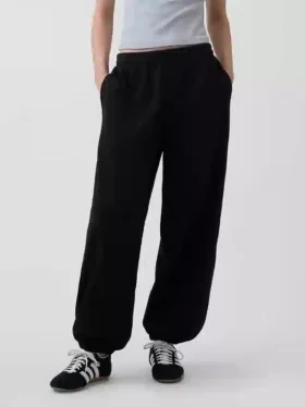 Volné joggingové kalhoty s středně vysokým pasem z materiálu Vintagesoft