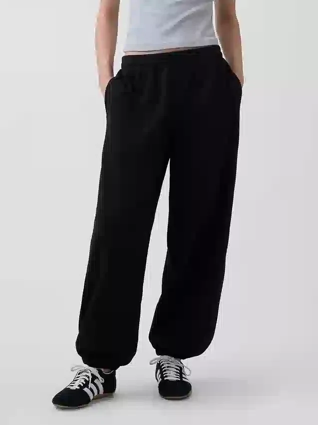 Volné joggingové kalhoty s středně vysokým pasem z materiálu Vintagesoft