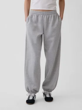 Volné joggingové kalhoty s středně vysokým pasem z materiálu Vintagesoft