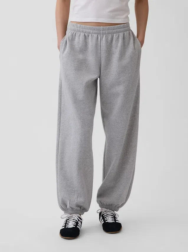 Volné joggingové kalhoty s středně vysokým pasem z materiálu Vintagesoft