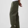 Volné kalhoty z popelínu ve stylu 90. let