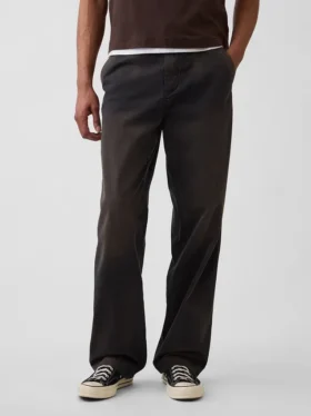 volné khaki kalhoty