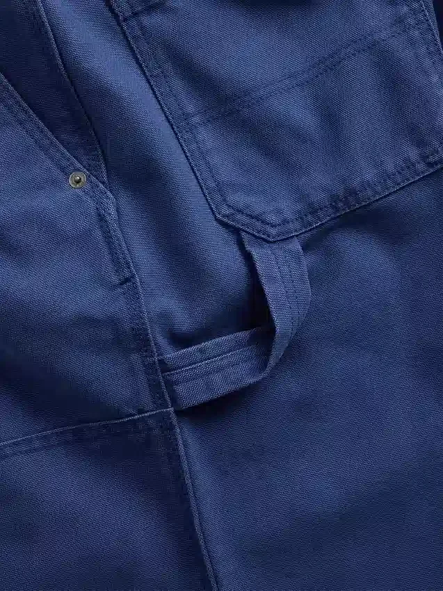 Volné plátěné kalhoty ve stylu 90. let s dvojitými koleny