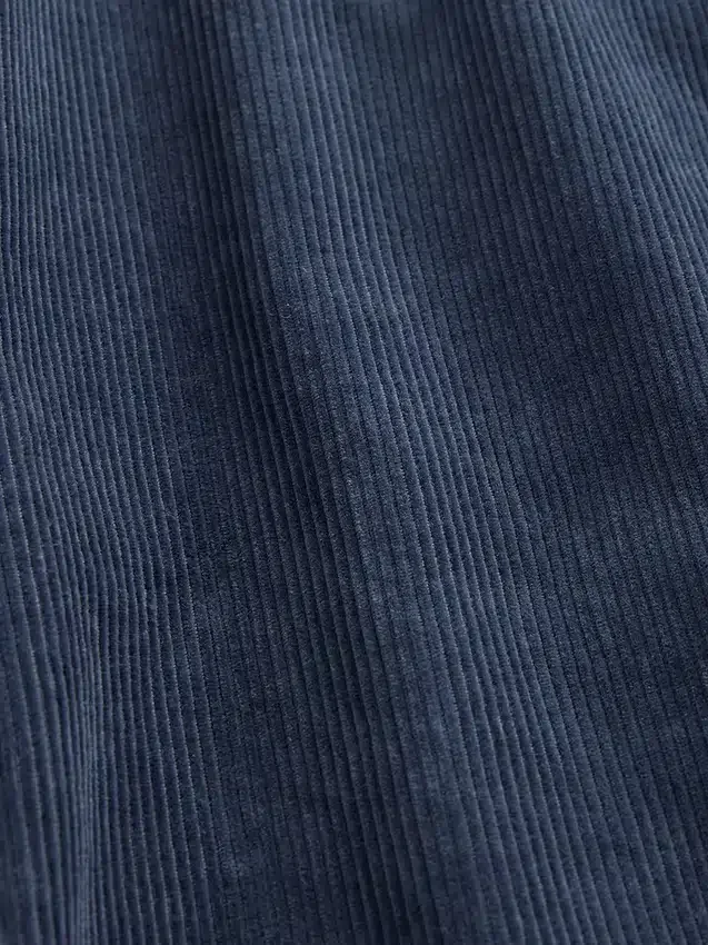 Volné rovné kalhoty z manšestru