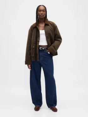 Voskovaná plátěná bunda typu „barn jacket“
