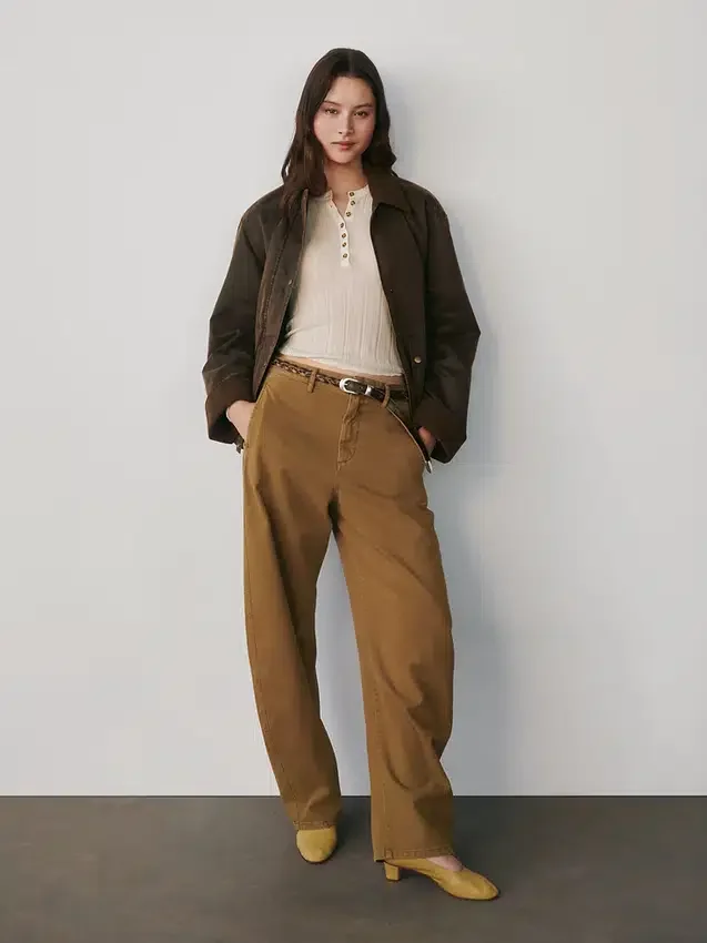 Voskovaná plátěná bunda typu „barn jacket“