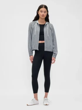 Větrovka GapFit Tech Gingham