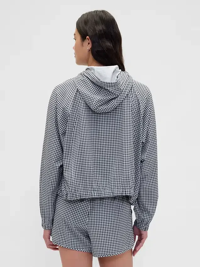 Větrovka GapFit Tech Gingham