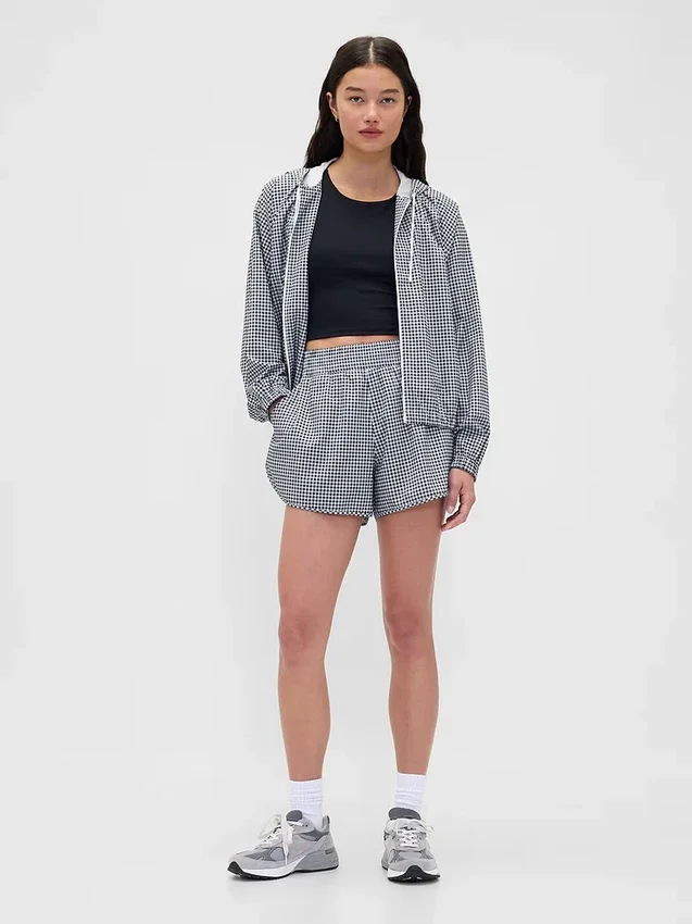 Větrovka GapFit Tech Gingham