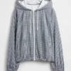 Větrovka GapFit Tech Gingham