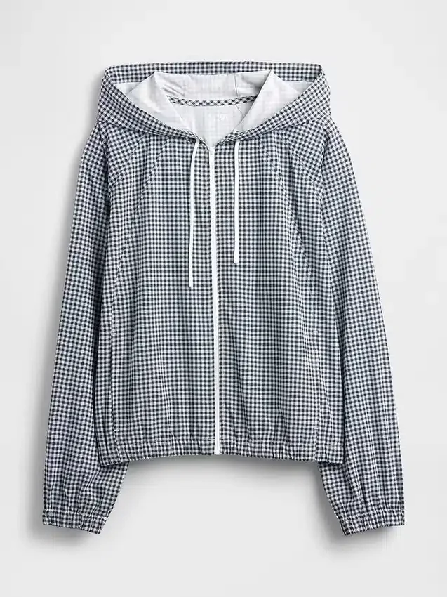 Větrovka GapFit Tech Gingham